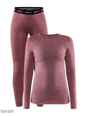 Akce Craft CORE Wool Merino dámský set, červený