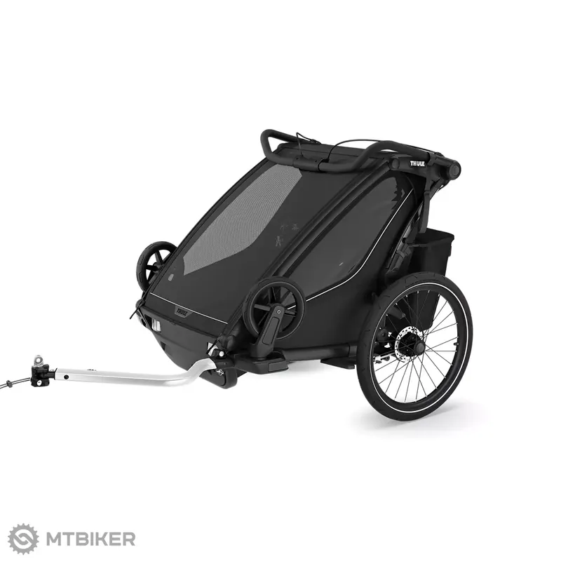 Finální Výprodej Thule Chariot Sport 2 double dětský vozík, černý