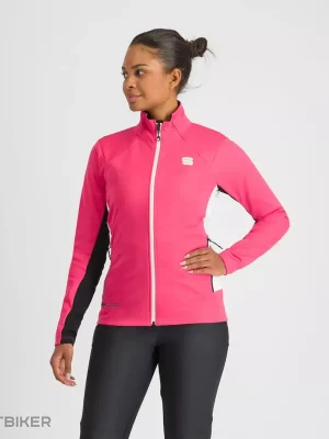 Sportful SQUADRA dámská bunda, raspberry pink/white Cenový Hit