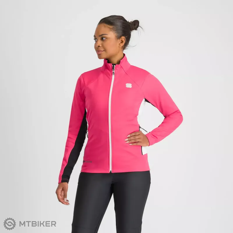 Sportful SQUADRA dámská bunda, raspberry pink/white Cenový Hit