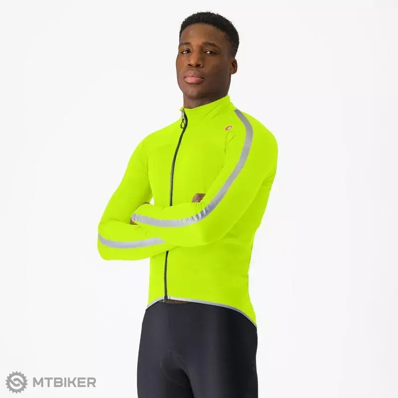 Castelli ULTRA RAIN CAPE bunda, limetková Novinka