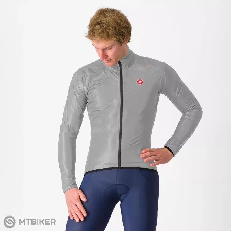 Castelli SQUALL SHELL bunda, stříbrná Akční Cena