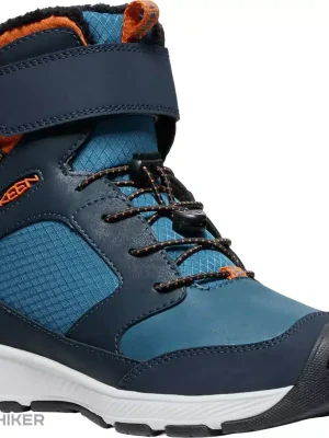 Nejlepší Volba KEEN SKUA WINTER WP dětské boty, sky captain/gold flame