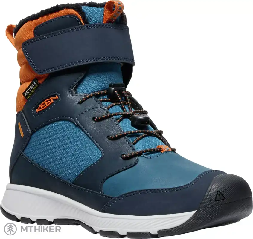 Nejlepší Volba KEEN SKUA WINTER WP dětské boty, sky captain/gold flame