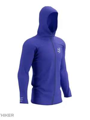 Nejlepší Volba COMPRESSPORT 3D Thermo Seamless Hoodie Zip mikina, dazz blue