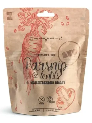 Speciální Cena Lyofood PASTINÁK S ČOČKOU A ŽAMPIONOVOU OMÁČKOU 270g nakup jídlo min. za 2000Kč, použij kod "jidlo10" a získej slevu 10%