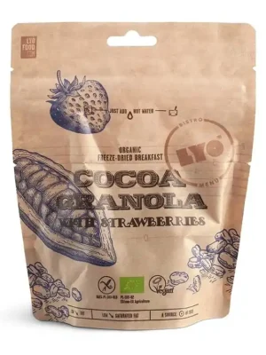 Kup Teď Lyofood KAKAOVÁ GRANOLA S JAHODAMI 210g nakup jídlo min. za 2000Kč, použij kod "jidlo10" a získej slevu 10%