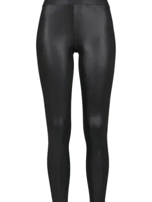 Urban Classics dámské Imitation Leather legíny, černá imitace kůže Originální