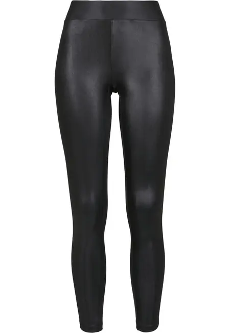 Urban Classics dámské Imitation Leather legíny, černá imitace kůže Originální