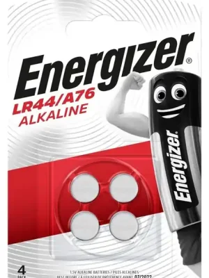 Energizer knoflíková baterie A76/LR44 Alk BP4, 4ks Super Cena