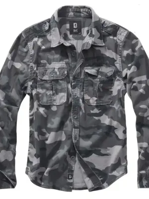 Hit Sezóny Brandit Vintage pánská košile, grey camo