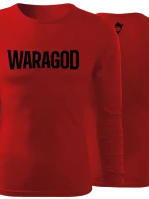 WARAGOD Fit-T tričko s dlouhým rukávem FastMERCH, červená 160g/m2 Jen Po Omezenou Doba