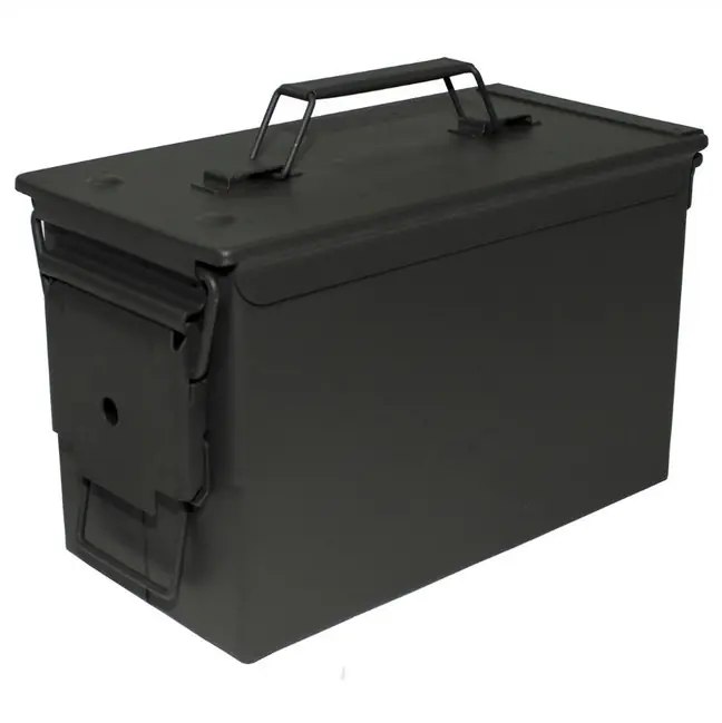 Sezónní Sleva MFH US M2A1 box na munici, kovový olivový 30 x 15,5 x 19 cm