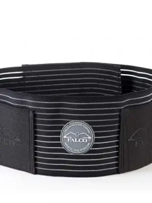 Falco B102 poloprodyšný elastický opasek pro skryté nošení zbraně, černý Aktuální