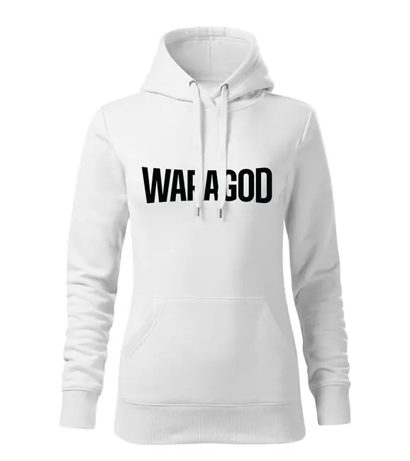 WARAGOD dámská mikina s kapucí FASTMERCH, bílá 320g/m2 Rychlé Dodání