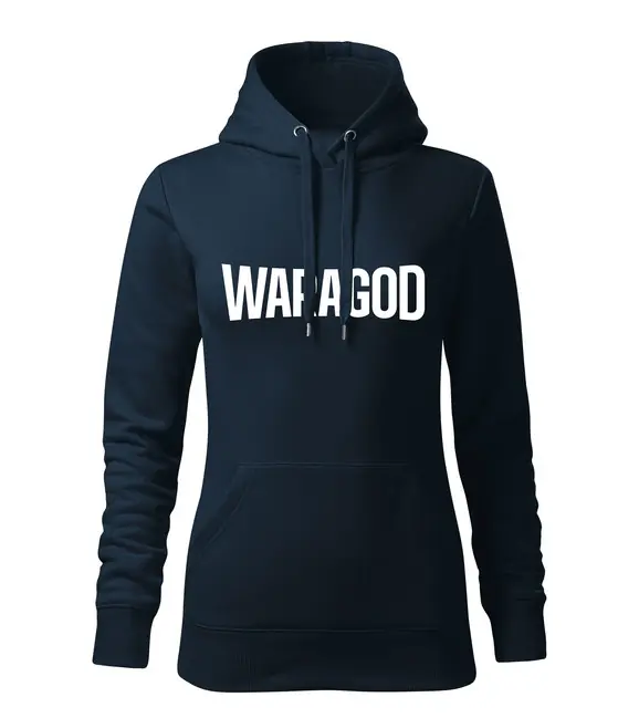WARAGOD dámská mikina s kapucí FASTMERCH, tmavě modrá 320g/m2 Cenová Bomba