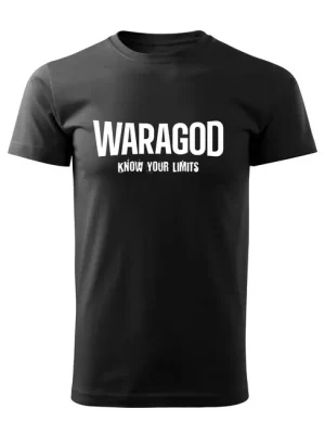Finální Výprodej WARAGOD krátké tričko "Know Your Limits", černá 160g/m2