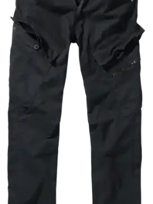Brandit Adven Slim fit kalhoty, černé Nejlepší Volba