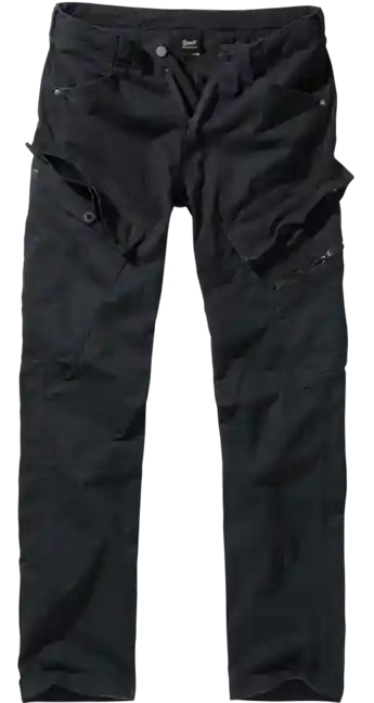 Brandit Adven Slim fit kalhoty, černé Nejlepší Volba