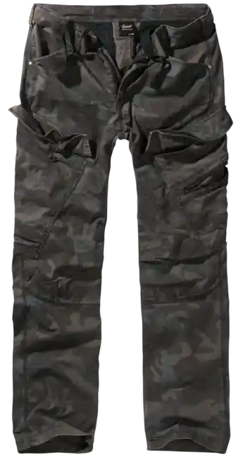 Brandit Adven Slim fit kalhoty, darkcamo Akce