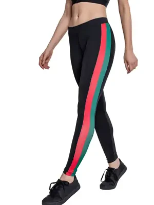 Koupit Online Urban Classics dámské Side Stripe legíny, černé