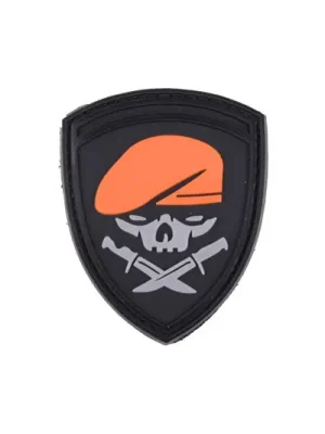 Novinka WARAGOD Tactical nášivka Skull Knife, 4,5 x 6cm