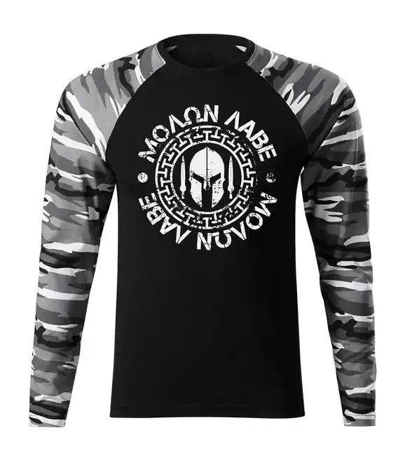 DRAGOWA Fit-T tričko s dlouhým rukávem Molon Labe, metro 160g / m2 Odeslání Ihned