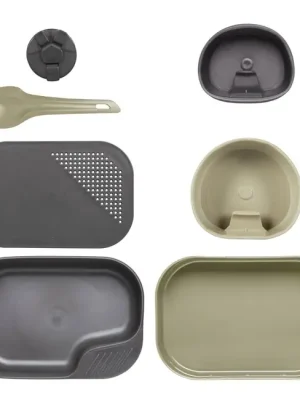 Víkendová Akce Helikon-Tex Wildo Camp plastová jídelní sada, desert dark grey
