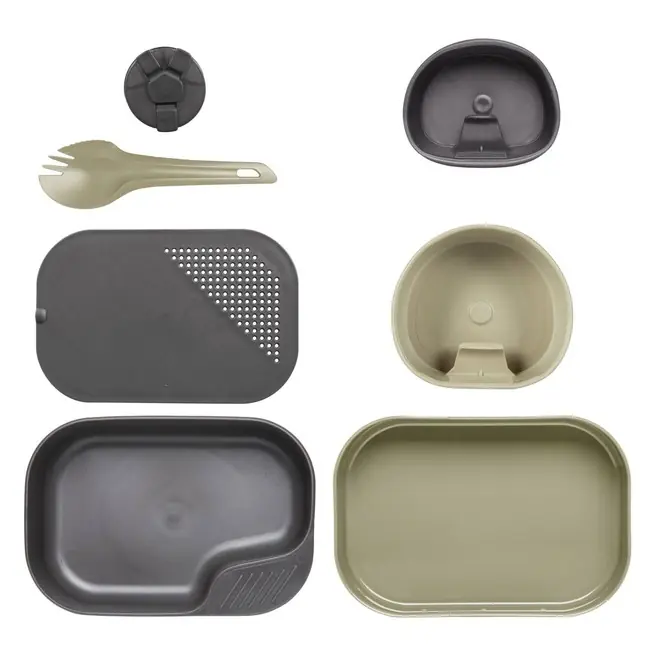 Víkendová Akce Helikon-Tex Wildo Camp plastová jídelní sada, desert dark grey