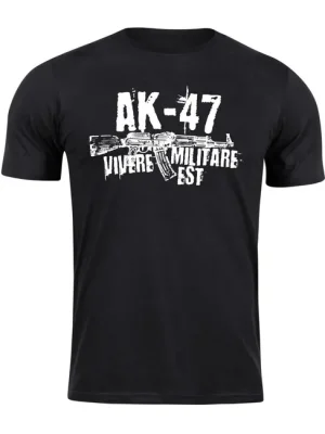 DRAGOWA krátké tričko Seneca AK-47, černá 160g/m2 Pouze Dnes