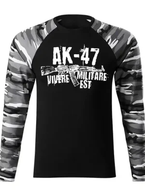 Bezpečná Platba DRAGOWA Fit-T tričko s dlouhým rukávem Seneca AK-47, metro 160g / m2