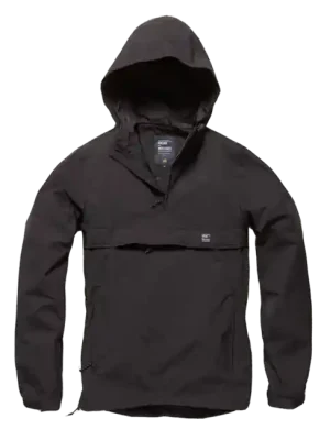 Vintage Industries Shooter Anorak přechodná bunda, černá Zlevněný