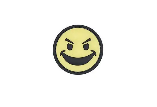 WARAGOD Tactical nášivka Smile, 4cm Rychlé Dodání