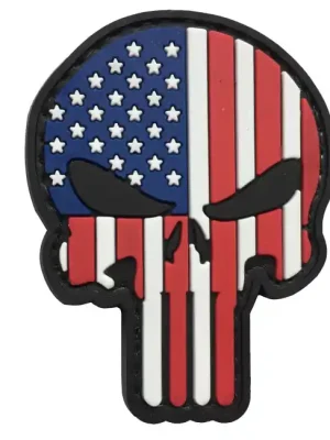 Bezpečná Platba WARAGOD Nášivka 3D US Patriot Punisher 6x4.5cm