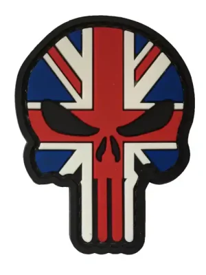 WARAGOD Nášivka 3D UK Punisher 6x4.5cm Top Prodej
