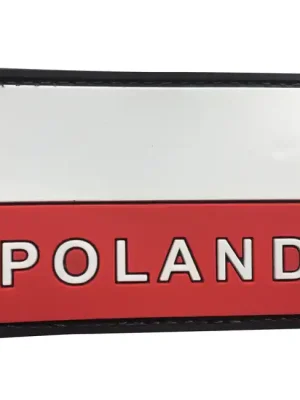 WARAGOD Nášivka 3D Polsko text 7.5x5cm Akce