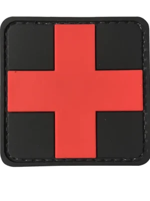 Originální WARAGOD Nášivka 3D Medic černá 5x5cm