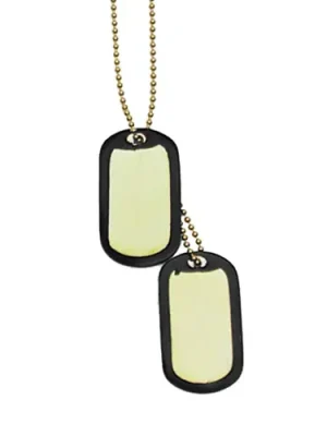 Koupit Online Mil-Tec Dog-Tags psí štítky zlaté s řetízkem a tlumicem