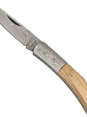 Haller Damast Nůž pro přežití s damaškovou ocelí Damast-Tame Olive wood 42988 Akční Cena