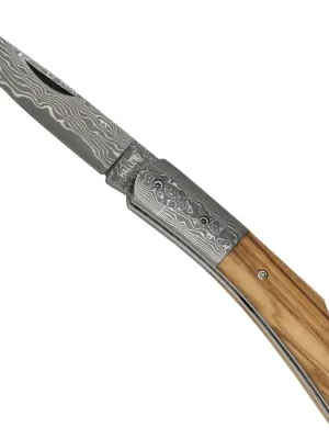 Haller Damast Nůž pro přežití s damaškovou ocelí Damast-Tame Olive wood 42965 Akce