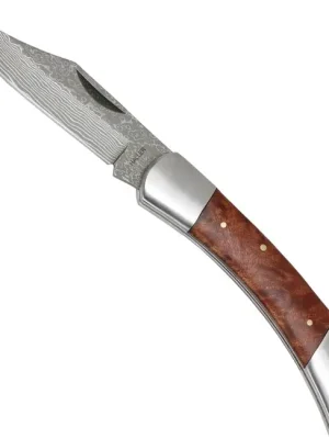 Haller Damast Nůž pro přežití s damaškovou ocelí Damast-Tame Wurzelholz 71Lagen 80622 Horká Nabídka