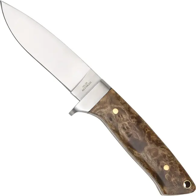 Must-Have Haller nůž s pevnou čepelí Jagd, Wurzelholz