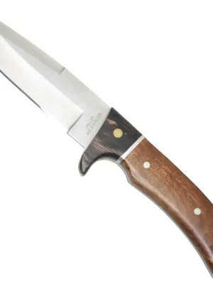 Haller nůž s pevnou čepelí Jagd, Wurzelholz, Lederscheide Oblíbený