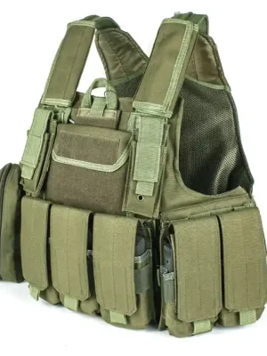 Taktická vesta DRAGOWA Tactical Heavy Duty Vest, olivová barva Akce