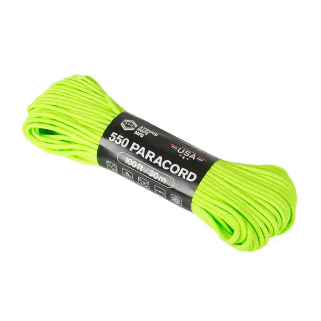 Lano ATWOOD® 550 Paracord (100 stop / 30 m) - neonově zelené (55024CB) Kup Teď