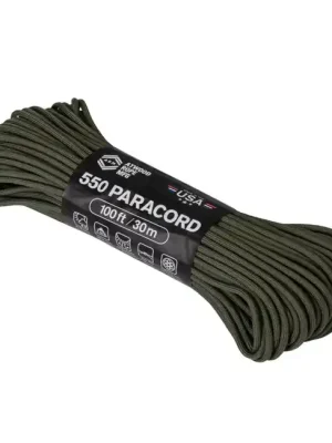 Pouze Dnes Lano ATWOOD® 550 Paracord (100 stop / 30 m) - olivově zbarvené (55024CB)