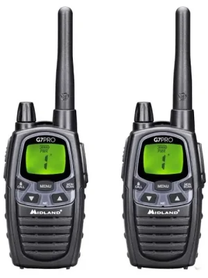 Finální Výprodej Midland Midland G7 Pro PMR vysílač, černý, 2 ks