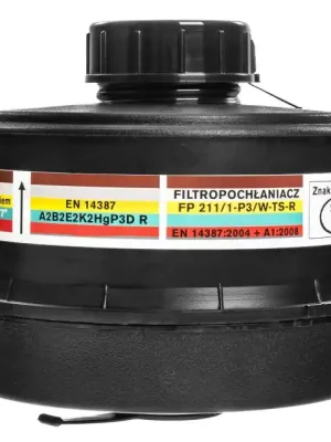Maskpol Kombinovaný filtr FP 211/1-P3/W/FF P3 pro plynovou masku Nejlepší Volba