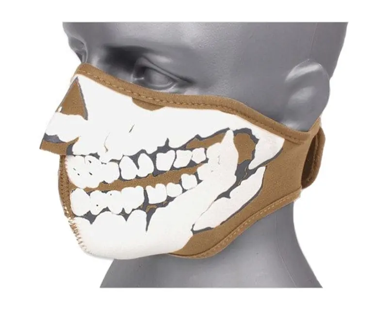 Akční Nabídka TM Neoprenová maska 3D lebka - coyot brown