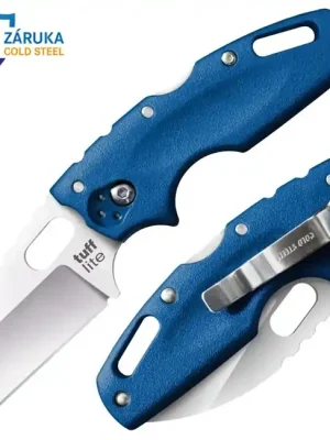 Cold Steel Zavírací nůž Tuff Lite Plain modrá rukojeť (AUS8A) Levný